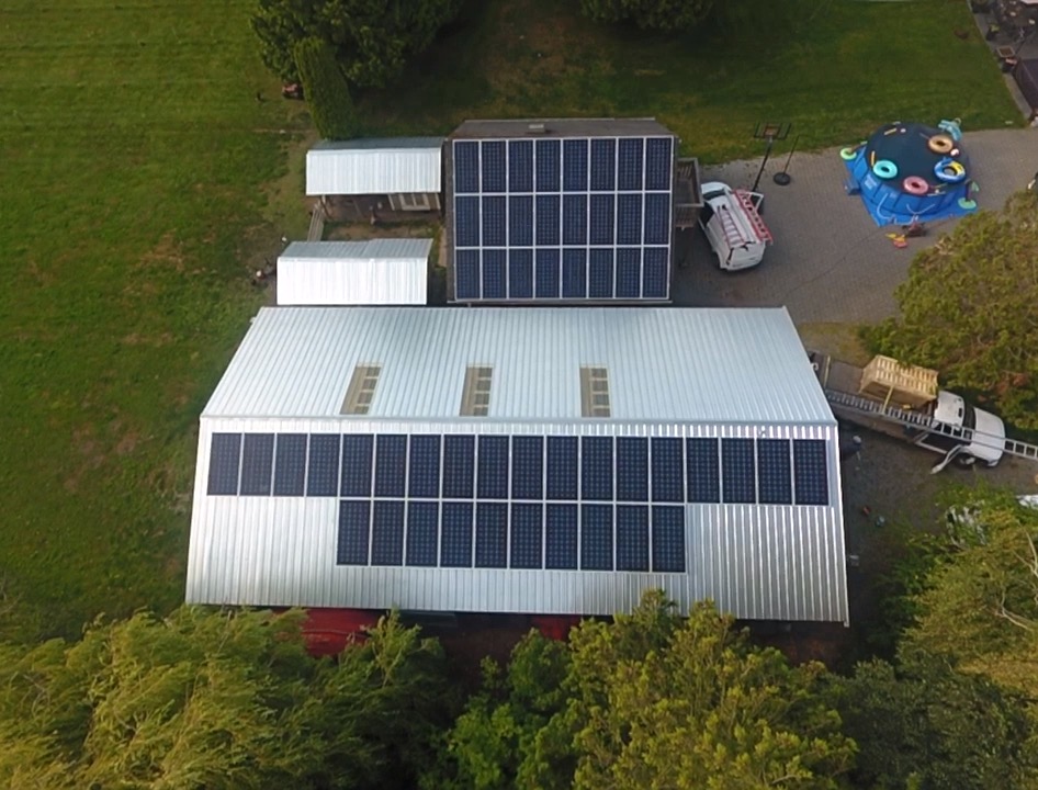 One of the Ladner commercial buildings with solar energy